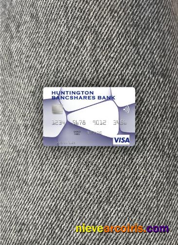 USA Huntington Bancshares Bank visa card photolook